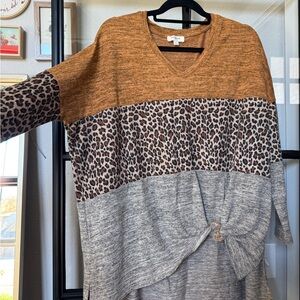 Umgee Heathered Knit Top